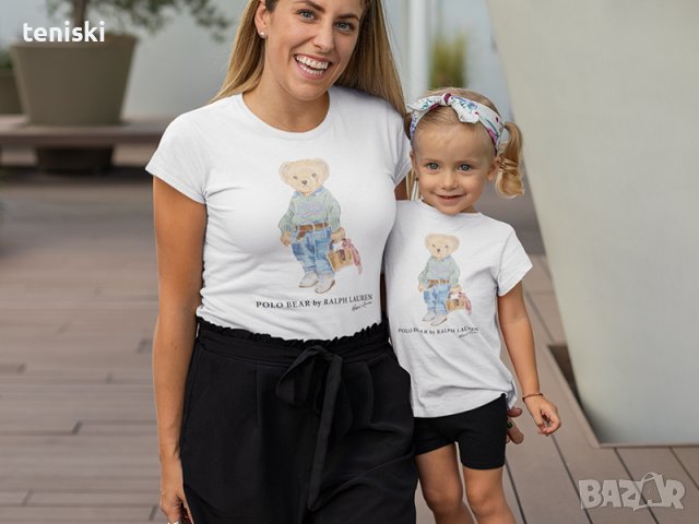 Тениска Ralph Lauren Polo Bear принт Дамски и детски, снимка 4 - Тениски - 32144573