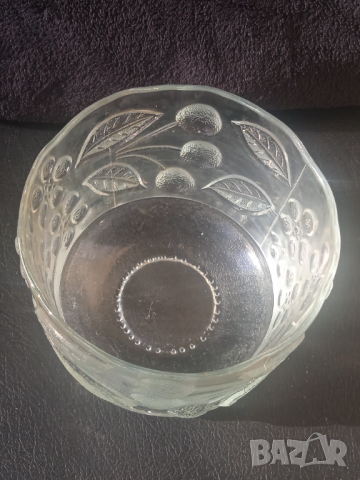 Vintage ART стъклена ваза / купа / бонбониера, снимка 6 - Декорация за дома - 44670733