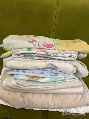 Комплект хавлии,чаршафи,одеалце за бебе 0-12м
