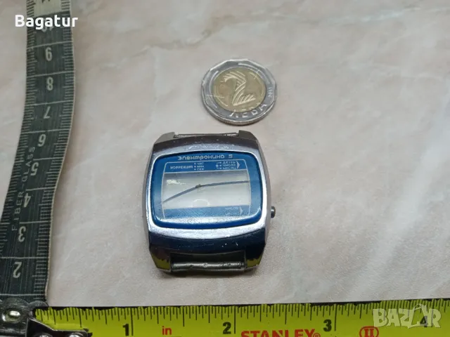 Ръчен Часовник Ссср руски Електроника,мъжки,рядък, снимка 2 - Антикварни и старинни предмети - 47669648