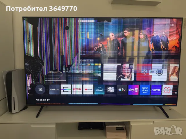 Телевизор Hisense 65E7NQ PRO - 65 инча с повреден дисплей - за части, снимка 4 - Телевизори - 55902386