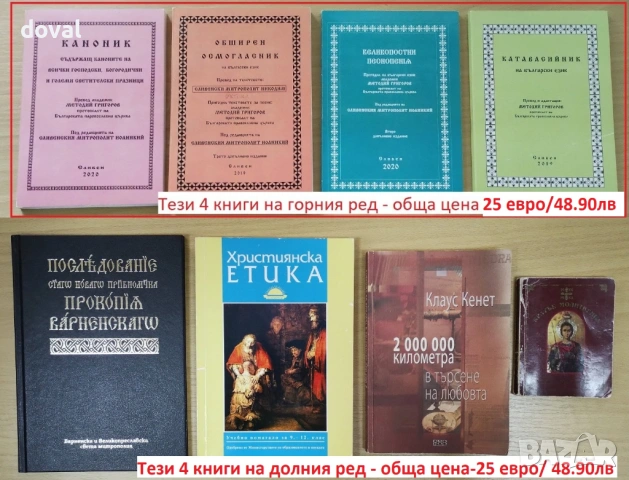 Православни/църковни книги, издания на Българската православна църква