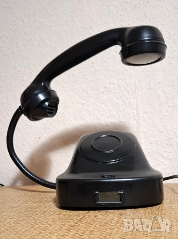 Дизайнерска Настолна Лампа от Стар Телефон, снимка 5 - Настолни лампи - 52724553