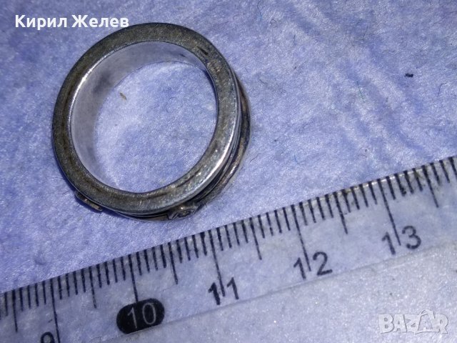 ДИАМАНТЕН СКЪПОЦЕНЕН СРЕБЪРЕН АРТ ПРЪСТЕН ОКСИДИРАНО СРЕБРО 925 с 2 ЛАБОРАТОРНИ БРИЛЯНТА 38296, снимка 15 - Пръстени - 40932513