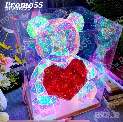 Светещо 3D Led мече със Сърце в Луксозна Кутия с Панделка, снимка 2 - Други - 48844146