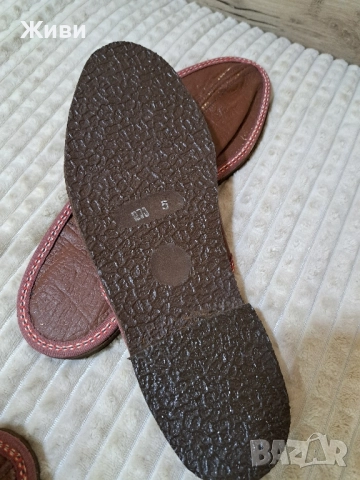 Нови кожени чехли!, снимка 4 - Мъжки чехли - 51712246