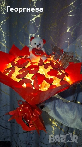 ПРОМОЦИЯ‼️Светещи, ръчно изработени букети "DESS"🦋💐