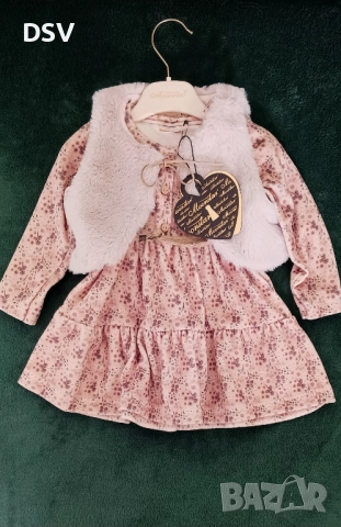 Детска рокля р-р74см 6м.- 9м.