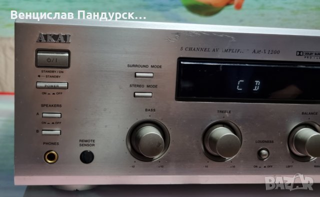 Akai AM-V1200 Stereo 5 Channel AV Amplifier, снимка 2 - Ресийвъри, усилватели, смесителни пултове - 39298055