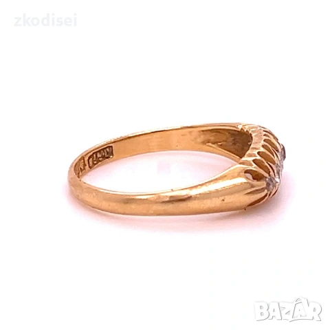 Златен дамски пръстен с брилянти 2,58гр. размер:54 18кр. проба:750 модел:33722-1, снимка 2 - Пръстени - 53347915