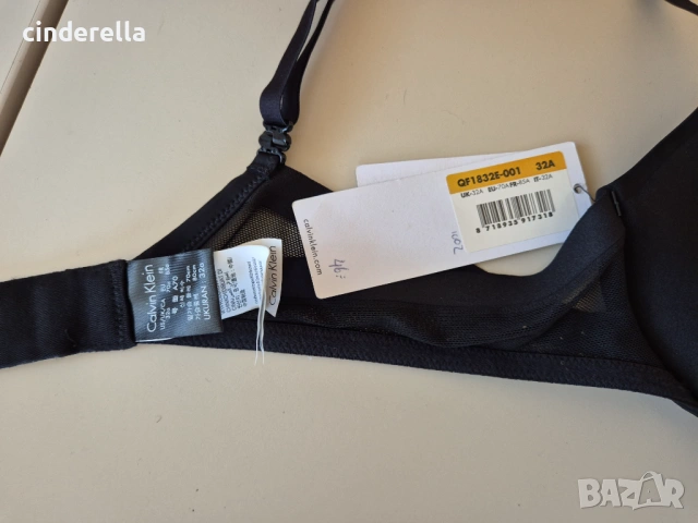 Calvin Klein Черен сутиен Push-up 70А Нов с етикет, снимка 8 - Бельо - 53603668