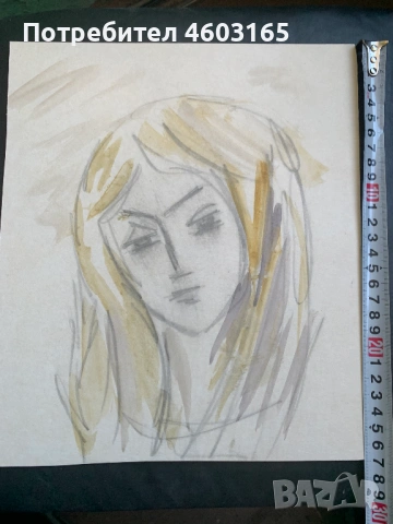 Рисунка портрет момиче, снимка 2 - Картини - 53702148