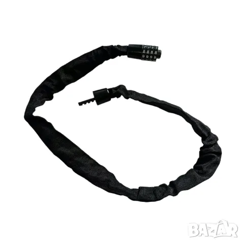 Черна верига 90 cm с четирицифрен код, снимка 3 - Аксесоари и консумативи - 55866612