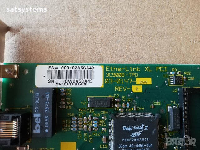 3COM 3C900B-TPO 10Mbps EtherLink XL Network Controller Card PCI, снимка 6 - Мрежови адаптери - 35925159