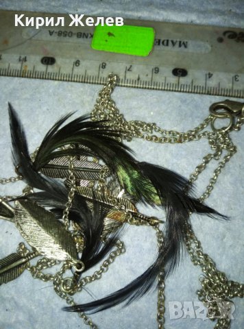 ЕФЕКТНО ШИКОЗНО СРЕБРИСТО ВИНТИДЖ АРТ КОЛИЕ от БЛАГОРОДНА СТОМАНА с ПЕРЦА 12205, снимка 10 - Колиета, медальони, синджири - 42089197