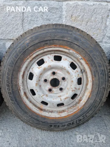 Бусови гуми с джанти VW T4, снимка 2 - Гуми и джанти - 48369502