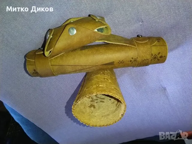 Табла естествена кожа нова с чашка на Vatev Leather 383х203мм сгъната 22х5см, снимка 10 - Шах и табла - 50113367