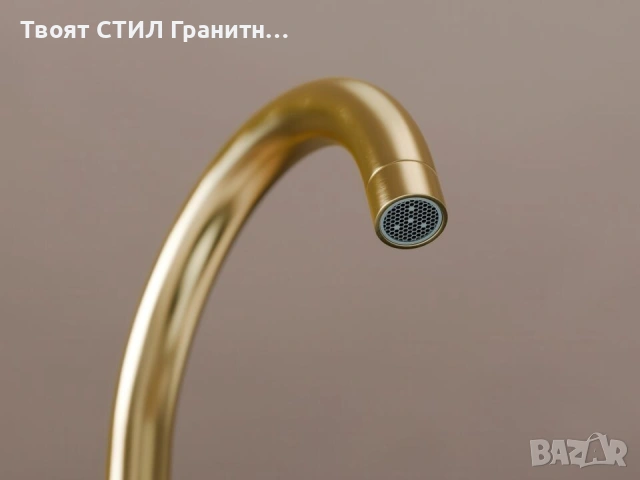 Златен смесител за кухня, кухненски смесител – Модел 5010, снимка 12 - Смесители - 53736287