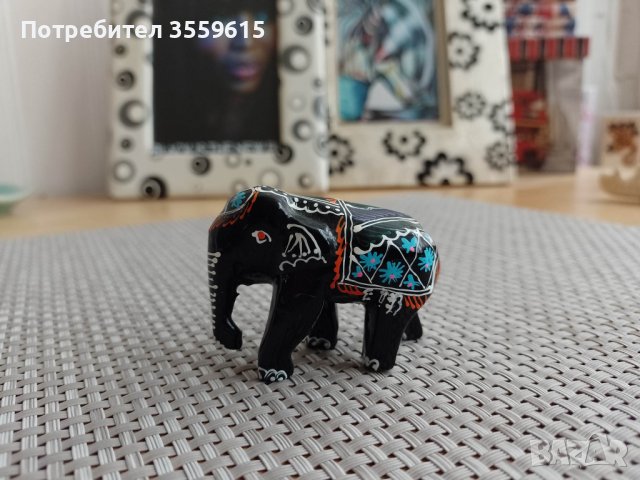 дървена статуетка слонче от Кения, снимка 1