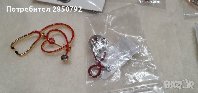 Сребърни брошки, гривни, висулки подъръци за бременни, доктори и други, снимка 2 - Бижутерийни комплекти - 41376242