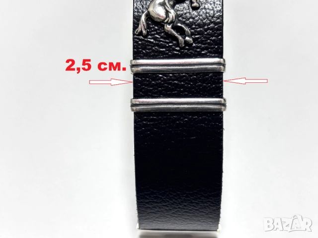 НОВА! Мъжка Гривна-сребро(проба 925) и Естествена кожа, снимка 16 - Гривни - 52319553