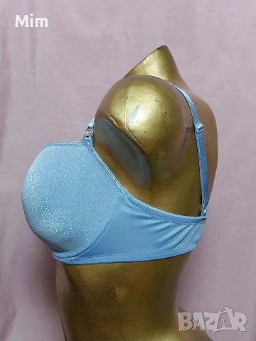 marlies/dekkers 80 D Сутиен с чокър от син брокат , снимка 4 - Бельо - 53833182
