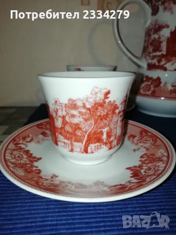 Стар немски порцеланов сервиз за кафе, чай. , снимка 7 - Сервизи - 50395866