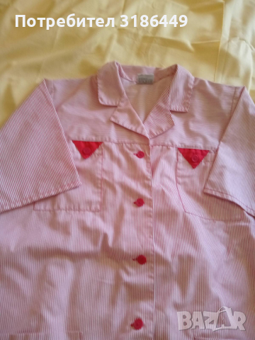 Розова дамска работна престилка, снимка 2 - Други - 36254482