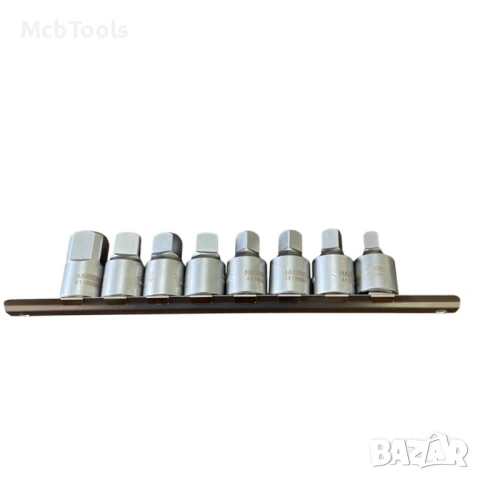 Комплект ключове за пробки на картер 1/2″ 8 – 19 мм 8 части HAWEK, снимка 4 - Други инструменти - 51425499