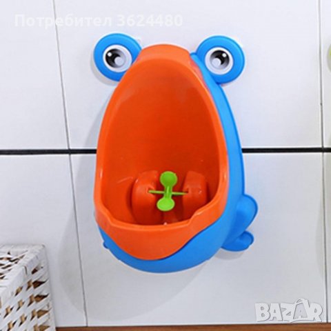 Детски писоар за стена във формата на жабка, снимка 7 - За банята - 39989269