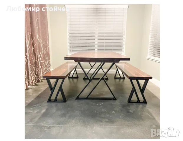 Метални крака за маса, трапезна маса, холна маса, бюро, снимка 2 - Маси - 47691672