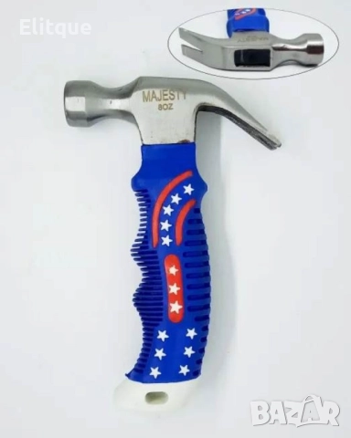 Малък чук със синя гумена дръжка, снимка 13 - Други стоки за дома - 52853545