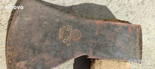 Стара брадва с дълга дръжка Ochsenkopf, снимка 7 - Други ценни предмети - 47688538