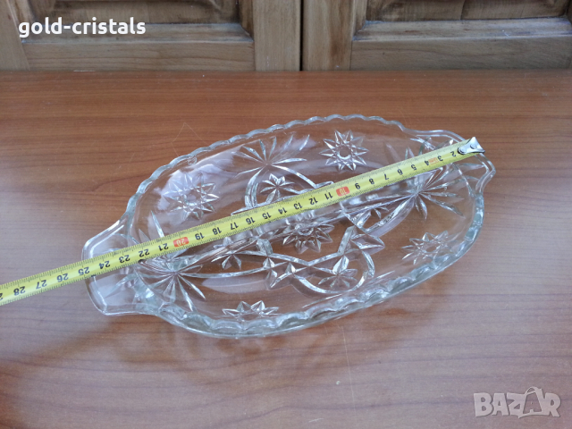 Кристален ордьовър плато , снимка 3 - Чинии - 36173542