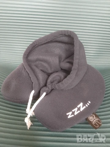 Sleepy оригинална възглавница за врат за пътуване + качулка, снимка 4 - Възглавници - 51249755