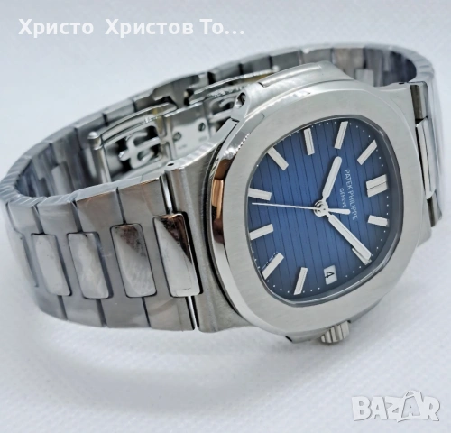 Мъжки луксозен механичен часовник Patek Philippe Nautilus, снимка 2 - Мъжки - 53853768