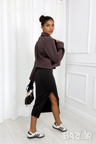 Дамска миди пола от Ava, 4цвята , снимка 3 - Поли - 52280671