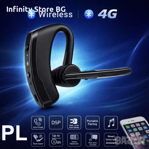 🎧 Безжична Bluetooth слушалка ED-BBSH2026 – свобода и кристален звук навсякъде! 🎧, снимка 2 - Слушалки, hands-free - 53466802