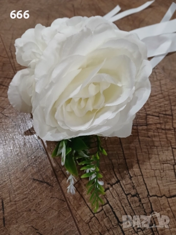 Сватбена украса за кола, снимка 3 - Сватбени аксесоари - 52806584