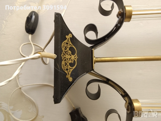  лампа  в  стил Арт Деко, около 50-те години на миналия век, Русия , снимка 12 - Настолни лампи - 51852069