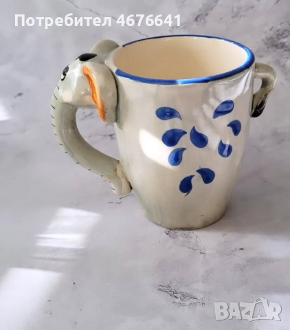 Винтидж керамична чаша, снимка 3 - Чаши - 52936392