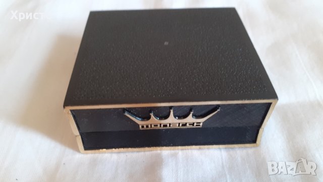 ръкавели копчелъци позлатени Монарх в кутия, истински, аксесоар за мъжка риза, ретро, снимка 4 - Други - 42005940