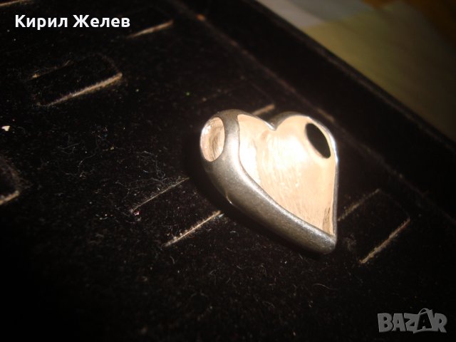 СРЕБЪРЕН СЪРЦЕВИДЕН АРТ НУВО СТИЛ МЕДАЛЬОН СРЕБРО 925 БУТИКОВО ФЕШЪН БИЖУ 25622, снимка 8 - Колиета, медальони, синджири - 35927507