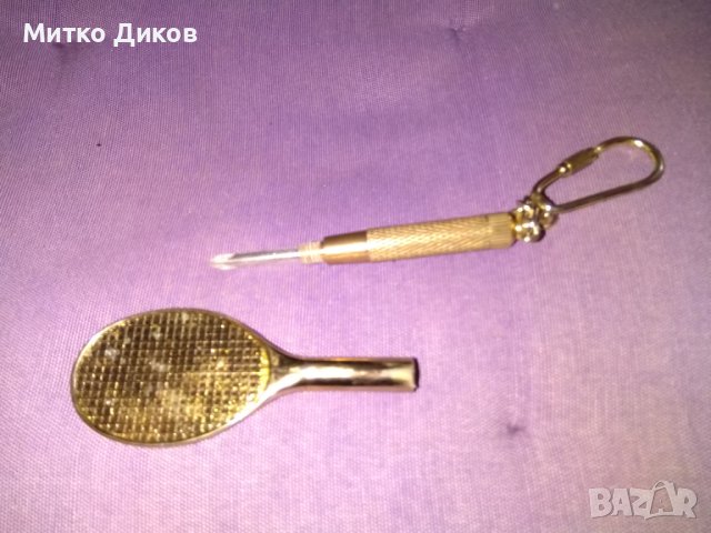 Ключодържател ракета за тенис метален с отвертка звезда, снимка 5 - Колекции - 41045771