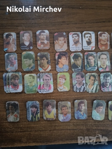 Колекция с български футболисти от кибрити 1994та година 