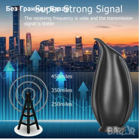Нова вътрешна 4K HD антена с усилвател за смарт ТВ – магнитен монтаж, снимка 3 - Друга електроника - 49607493