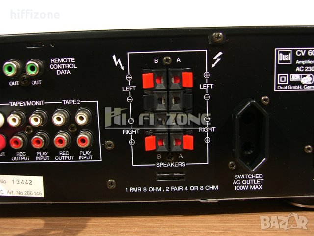 УСИЛВАТЕЛ  Dual cv-600rc , снимка 8 - Ресийвъри, усилватели, смесителни пултове - 40588407