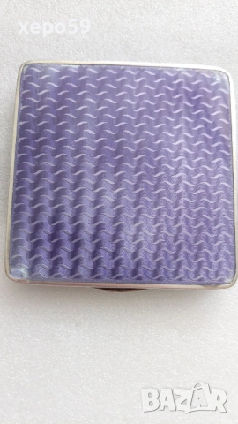 Стара сребърна табакера,с гилеше емайл сребро 925 , снимка 10 - Други ценни предмети - 52273904