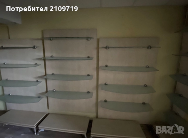 Стъклени рафтове 10мм