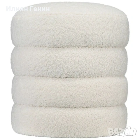 Табуретка HOMCOM, кръгла, до 120 кг, Φ40x45H см, снимка 7 - Дивани и мека мебел - 53752879